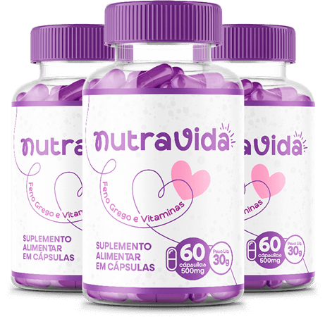 Nutra Vida 3 potes - suplemento vitamínico