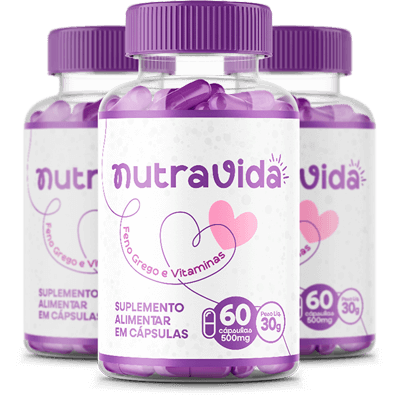 Nutra Vida 3 potes - suplemento vitamínico