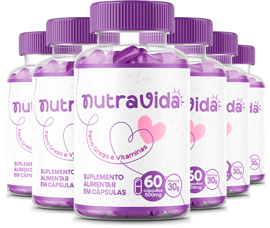 Nutra Vida 6 potes - suplemento vitamínico